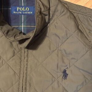 Polo Ralph Lauren Men's Khaki Quilted Jacket nano puffer type bomber military